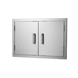 BBQ Island Cabinet Stainless Steel Durable Double Access Door