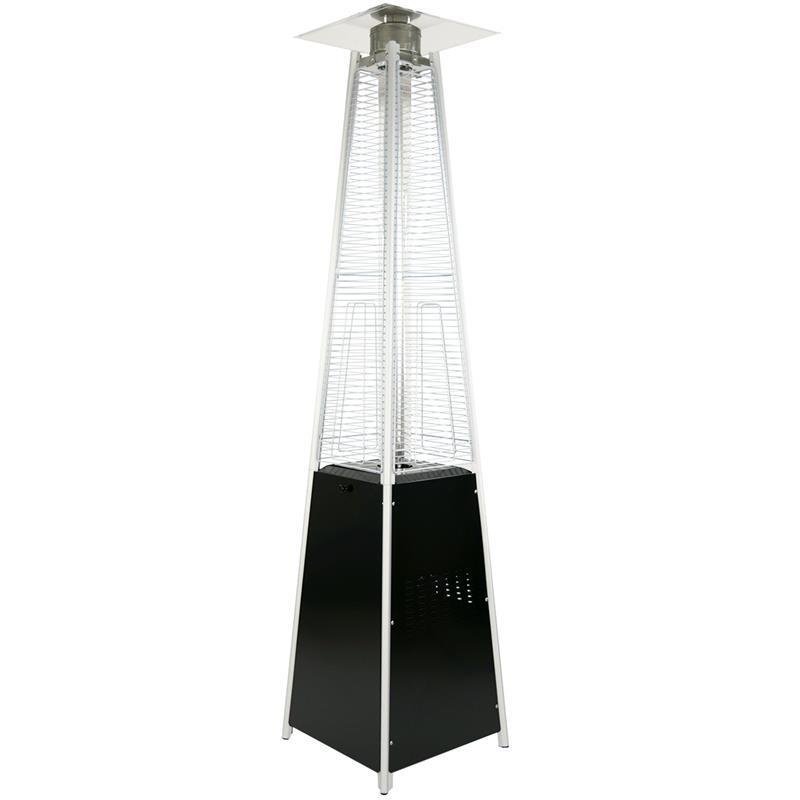 Pyramid Glass Tube Flame Outdoor Commercial Propane Garden Gas Patio Heater