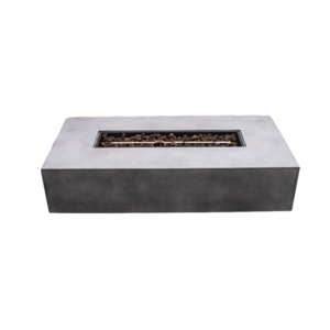 Decorative Modern Design square magnesium oxide outdoor fire pit table Propane Gas firepit