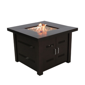 Hot Selling Cheap Custom firepit Outdoor garden Black Steel Patio smokeless Gas Fire Pits