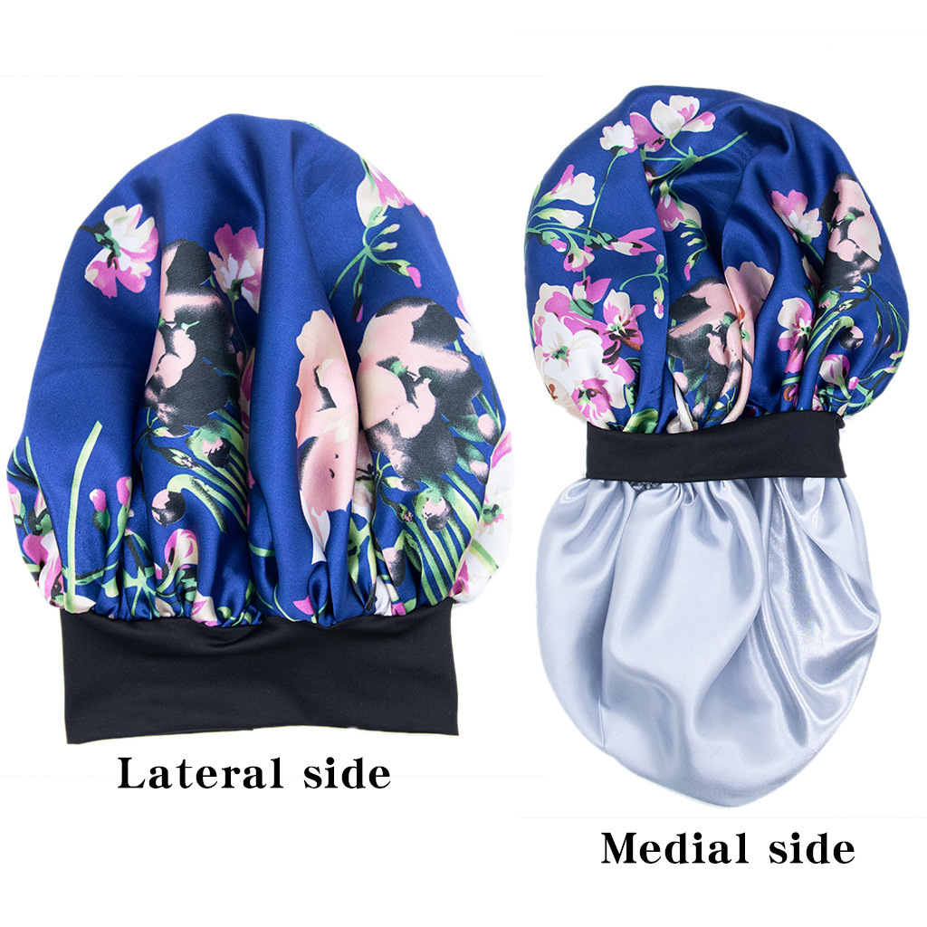 Custom Logo Designer Headband Colorful Satin Hair Women Wholesale Sleeping Designers Bonnet