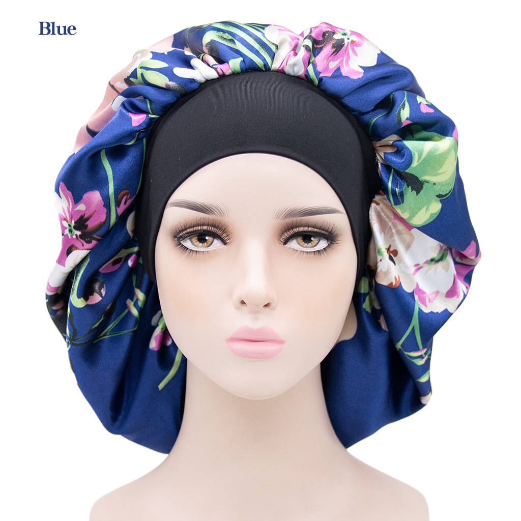 Custom Logo Designer Headband Colorful Satin Hair Women Wholesale Sleeping Designers Bonnet