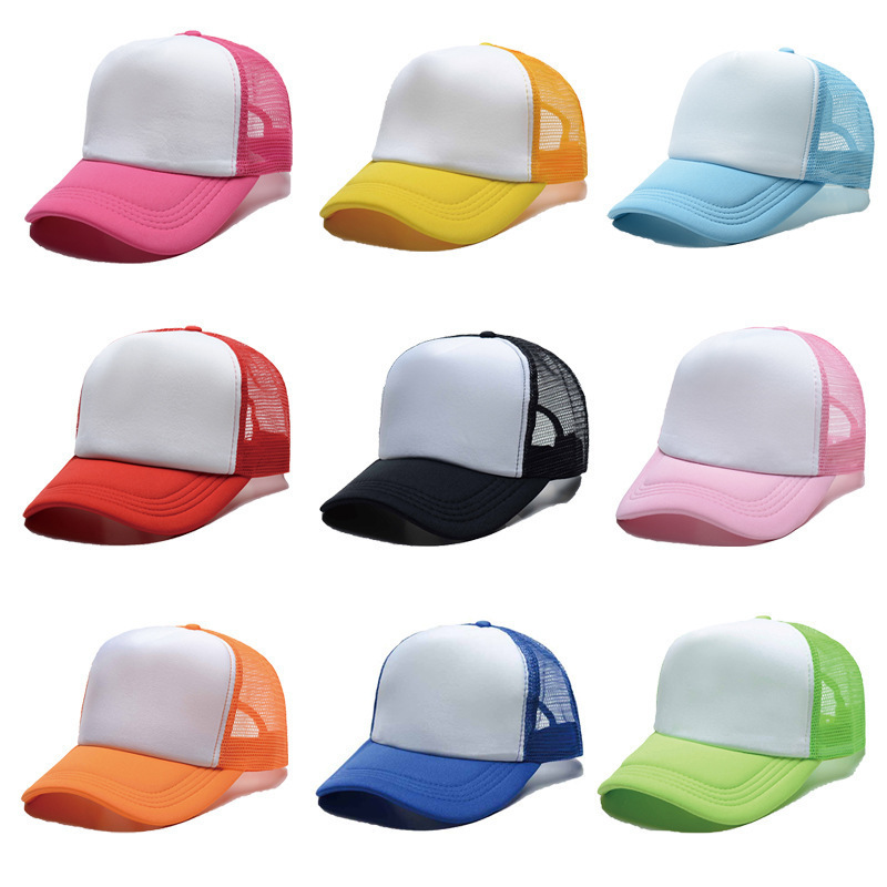 Wholesale Blank Fitted Custom Summer Logo Mesh Baseball Trucker Hats In Bulk