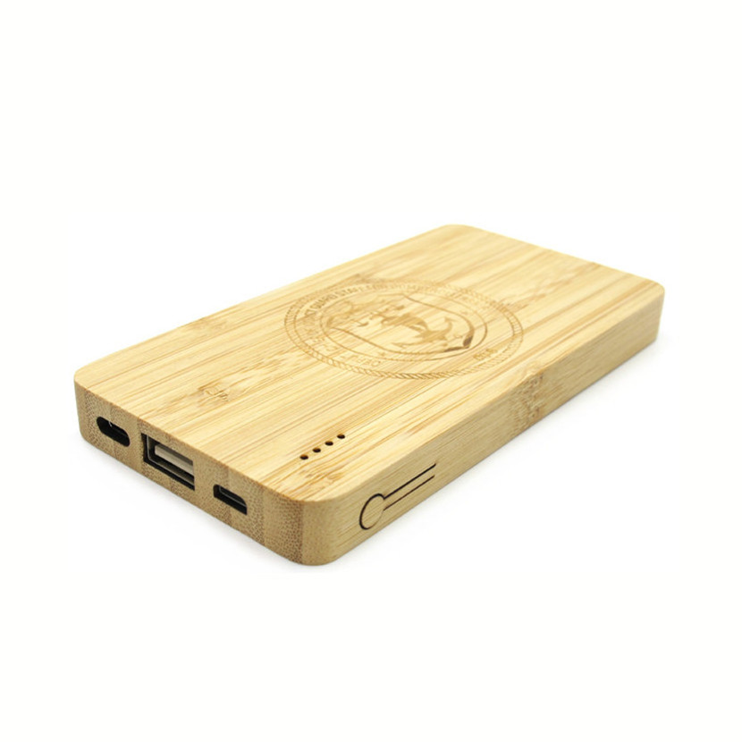 High quality 10400mah exide battery Wooden power bank for smartphone with flashlight low price portable charger power bank