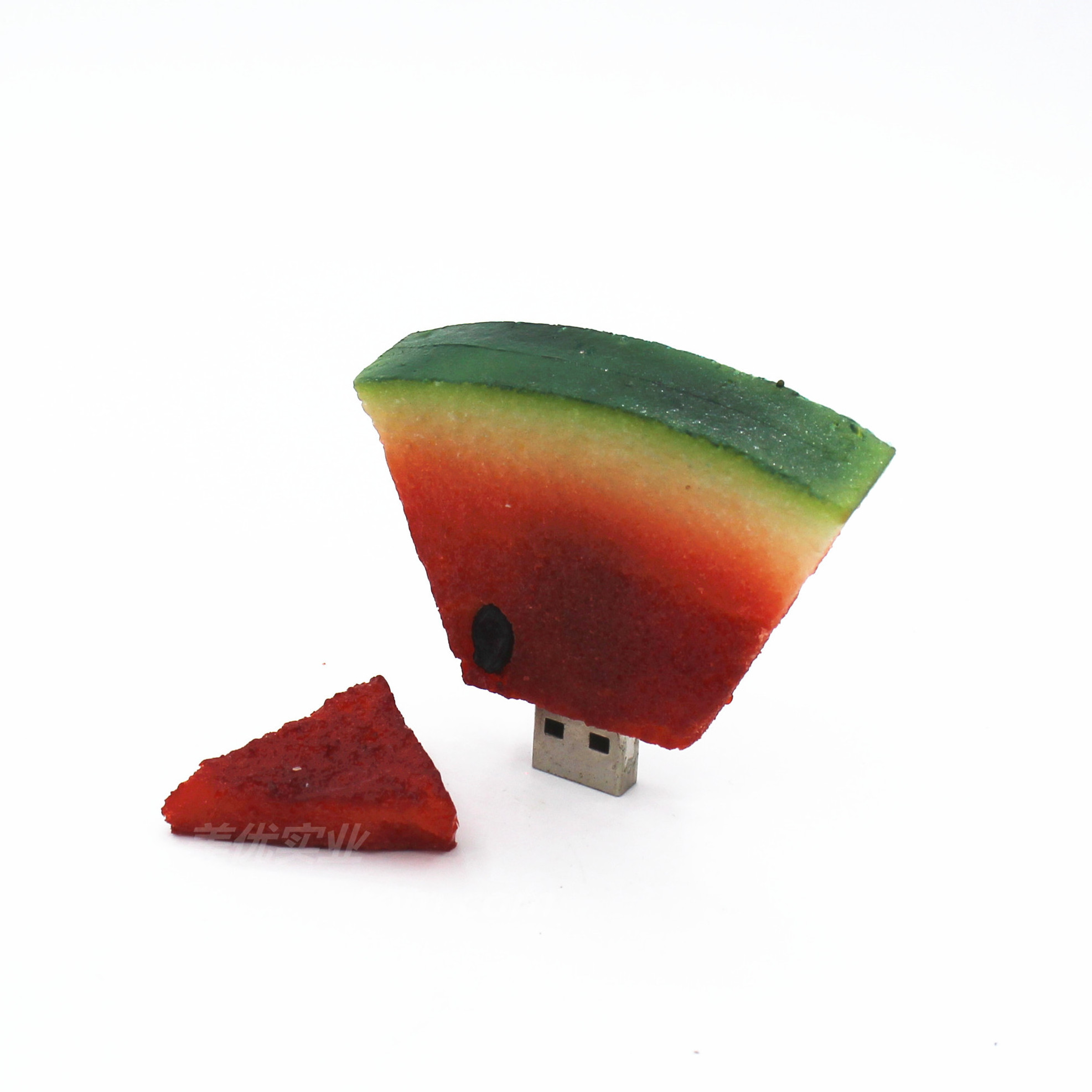 Promotional Custom 256gb pvc Watermelon USB flash drives bulk cheap Fruit shape usb disk