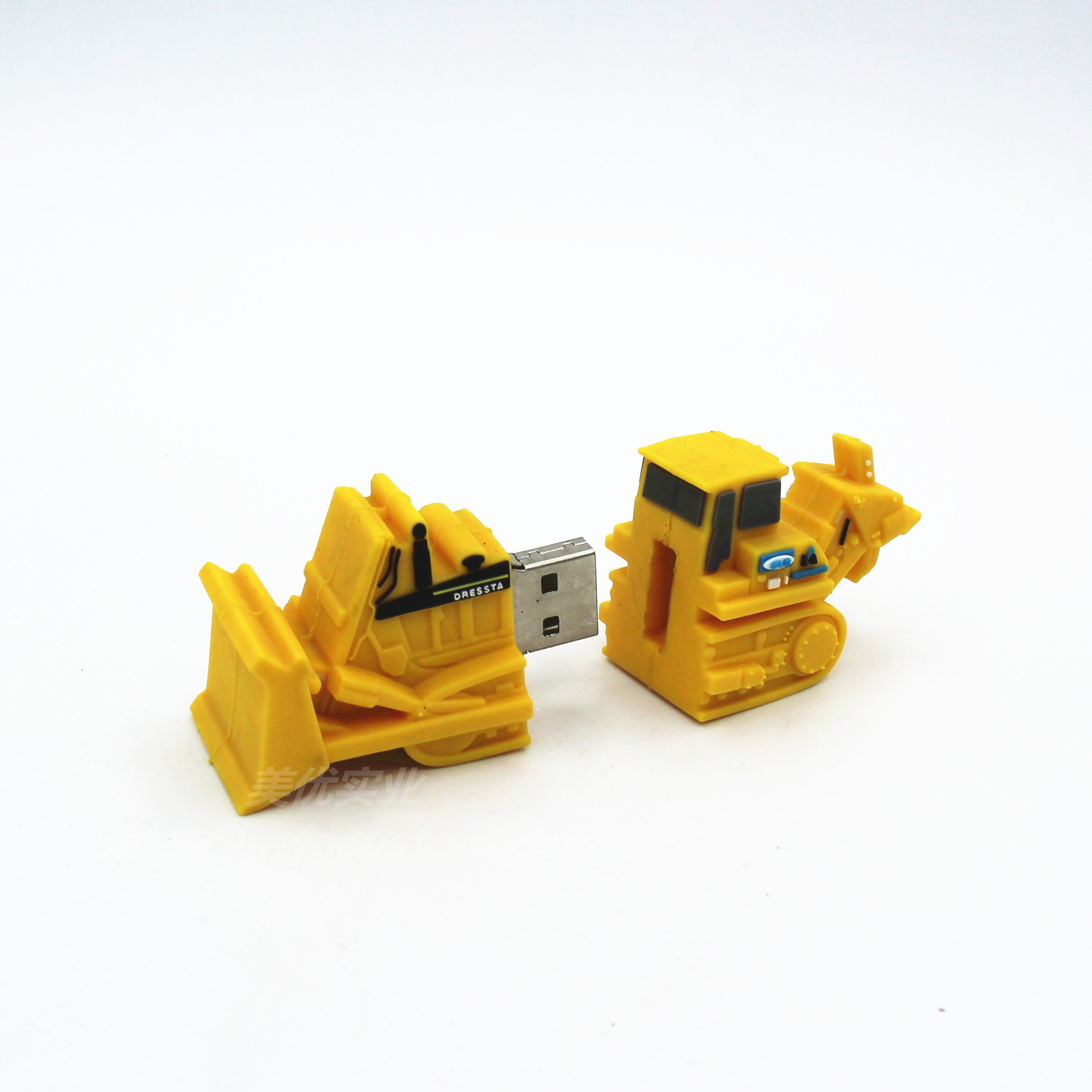 Factory Direct High quality Bulk promo gift Bulldozer shaped usb sticks cool usb pendrives Dozer shape usb storage