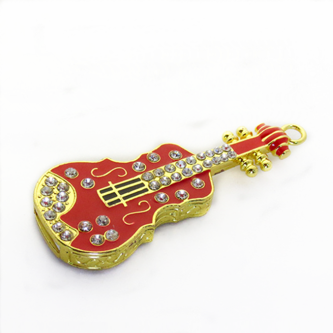 Top Best gifts Guitar shape USB Flash Drive 32gb cello shape Jewelry USB Flash Memory Stick