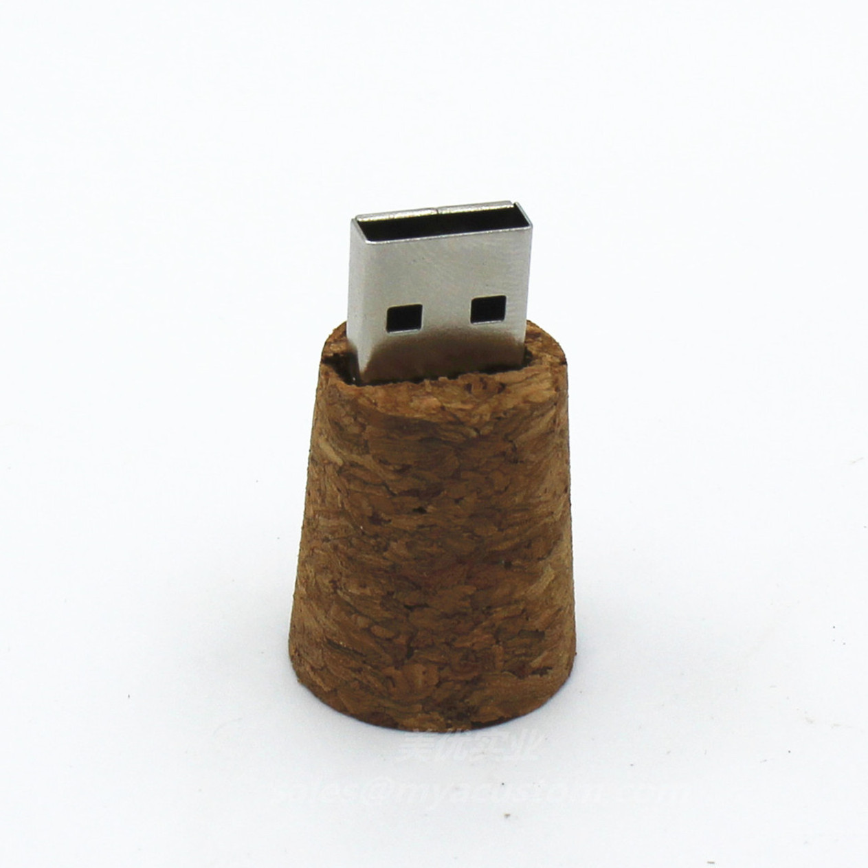 Customized laser engraving logo cork usb flash drive natural red wine cork pen drives