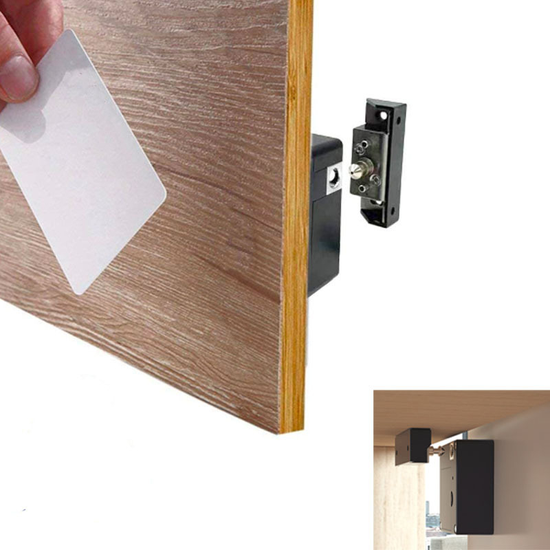 No hole RFID Smart Hidden drawer lock M1 card electronic furniture cabinet lock