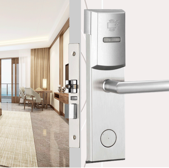 Deluxe Proximity hotel lock operation smart card key lock RFID hotel lock access control system