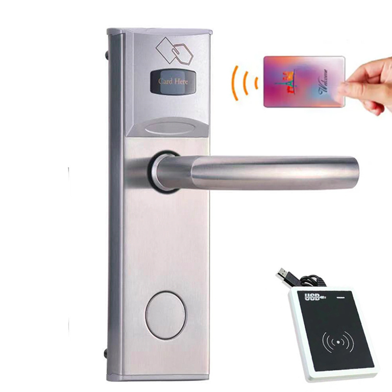 RF lock Smart card lock hotel Electronic key card room Locks with hotel management system