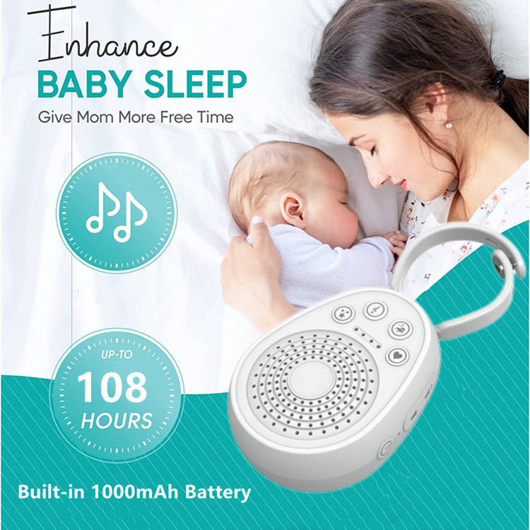 20 Snoozy Sounds No app 1000mAh Battery Rechargeable Lightweight Portable On the Go White Noise Baby Sleep Sound Machine