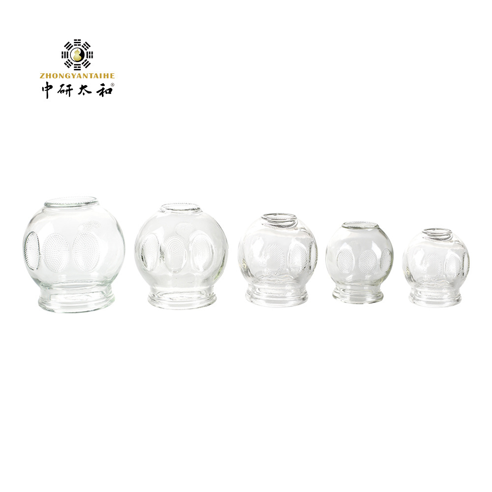 Traditional Chinese Vacuum Glass Cupping Therapy Cups 12 Body Cupping Massage Set