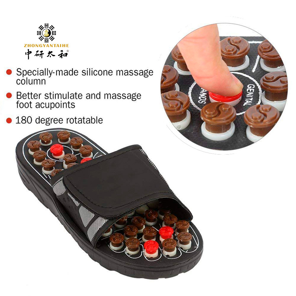 Foot Massage Slippers Acupuncture Therapy Massager Shoes for Foot Acupoint Activating Reflexology Feet Care Massageador Sandal