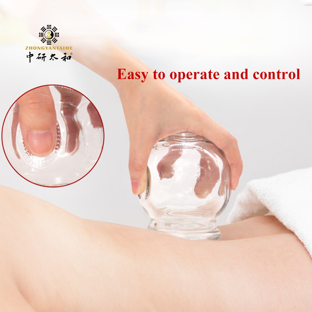 Traditional Chinese Vacuum Glass Cupping Therapy Cups 12 Body Cupping Massage Set