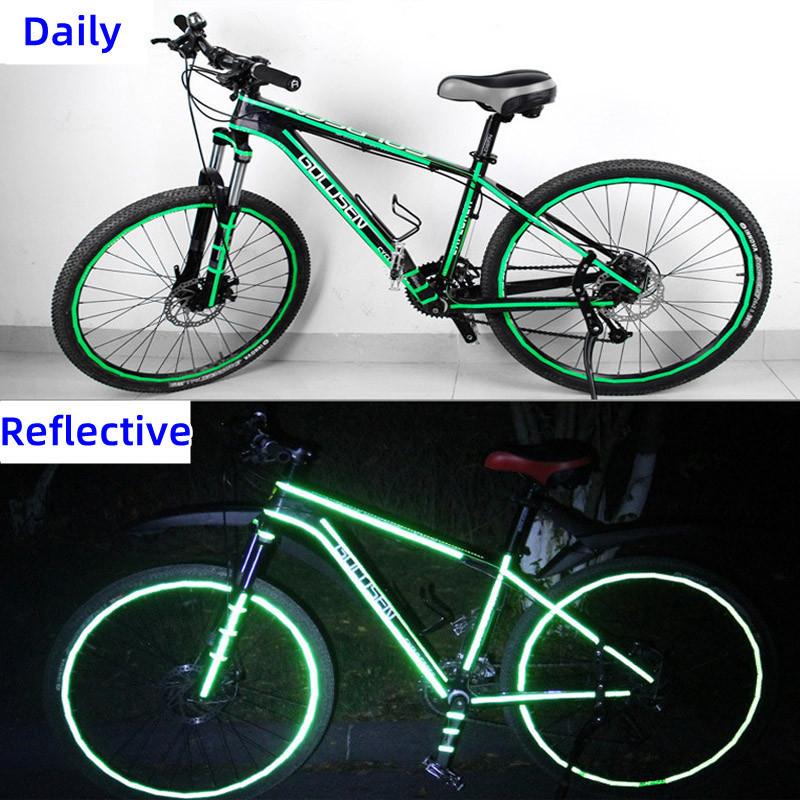 Motorcycle Rim Tape Car Warning Reflective Stickers For MTB Car Motorbike Styling Reflective Stripe Warning Lighting Tape