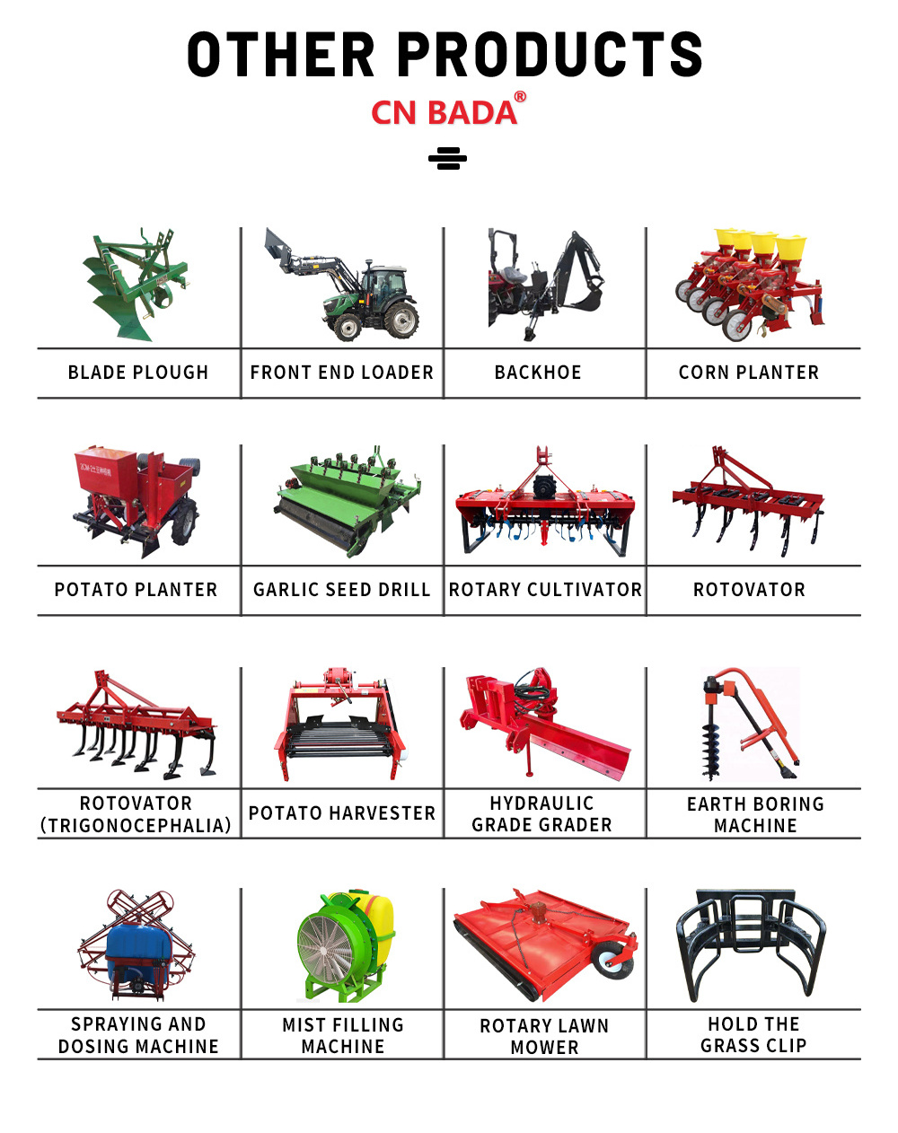 Tractors Machine Rotary cultivator plow harrow machine 2 Wheel farm walking tractor