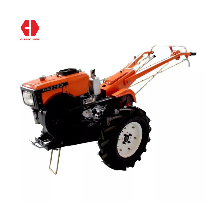 2022 year Mini 12 hp 18hp 15hp 20hp hand walking agricultural two wheel plough tractor