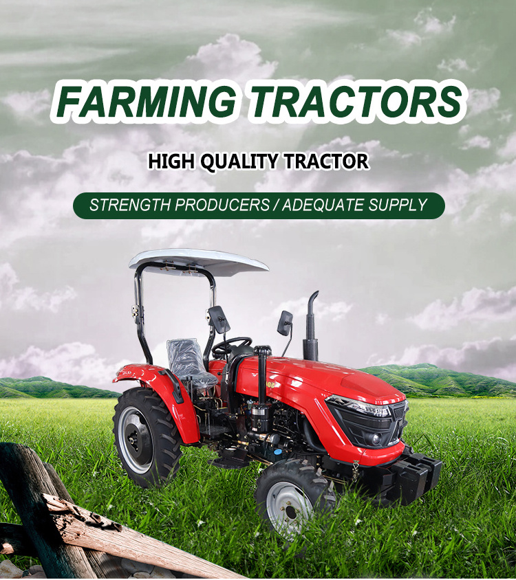 agriculture mini compact 4wd diesel tractor de granja 4x4 50hp 8+8 gears hydraulic output stage 5 farm 50hp tractor