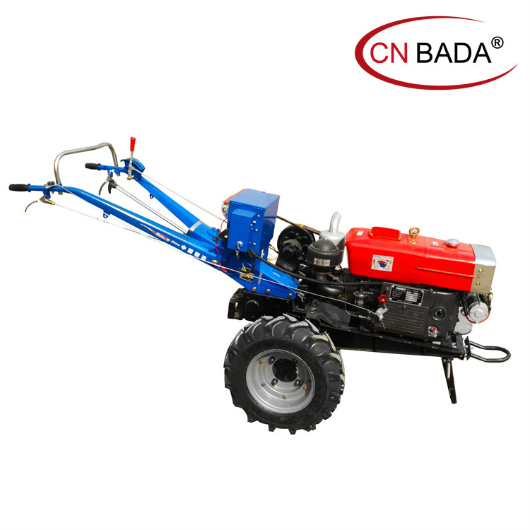 Factory price mini farm hand tractor price 15HP 18HP 20HP two wheel walk-behind tractor for farm