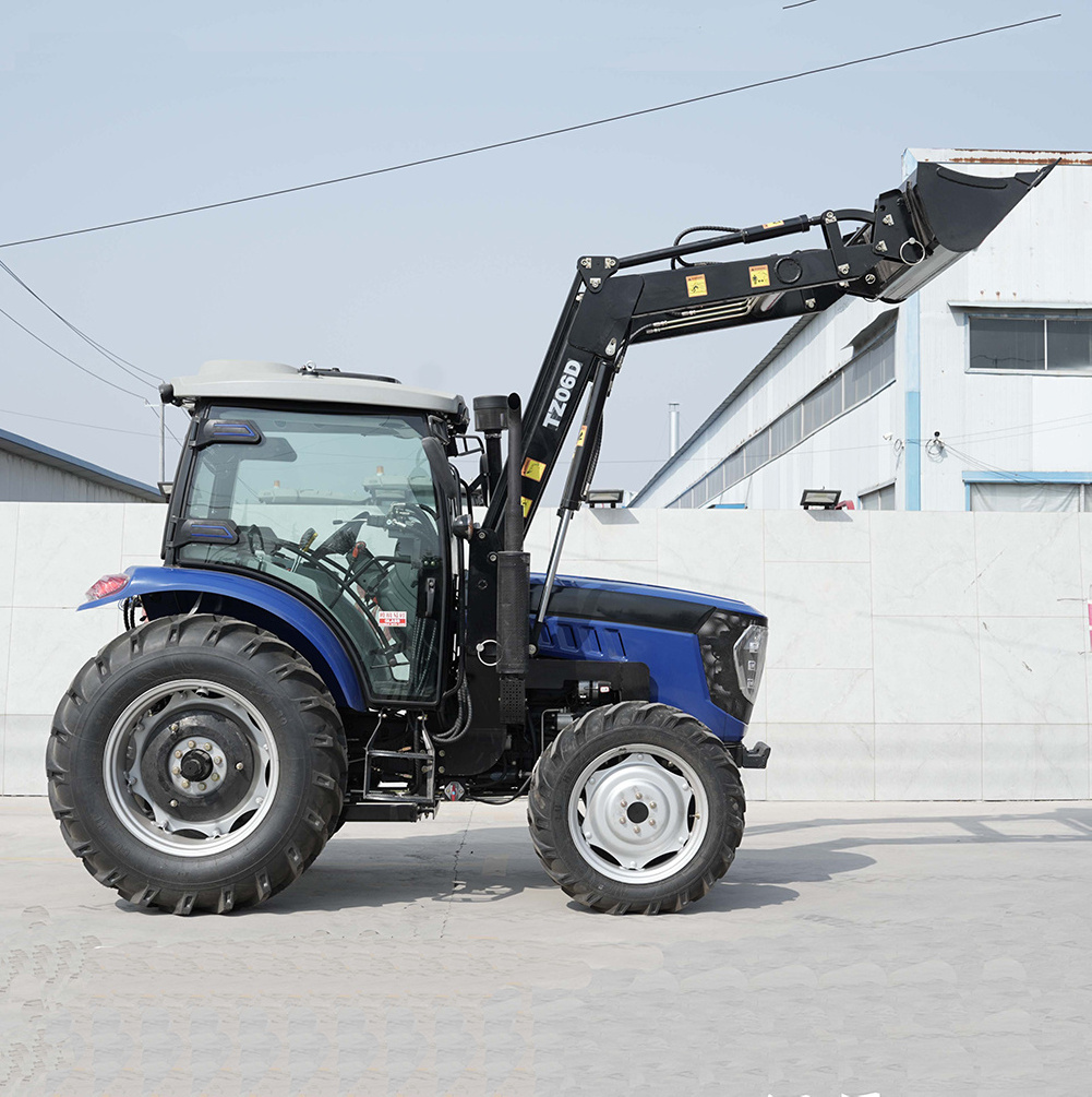 Chinese brand agriculture equipments machinery 90hp tracteur agricole 4x4 farm multifunctional 4wd 90 hp tractor