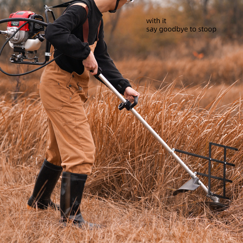 4 stroke multifunctional Backpack weeding machine brush cutter gasoline weeder cutting machine