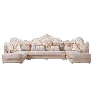 European Luxury Queen Anne Luxury Living Room Sofas Living room sofa