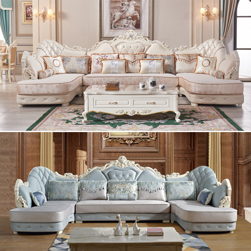 European Luxury Queen Anne Luxury Living Room Sofas Living room sofa