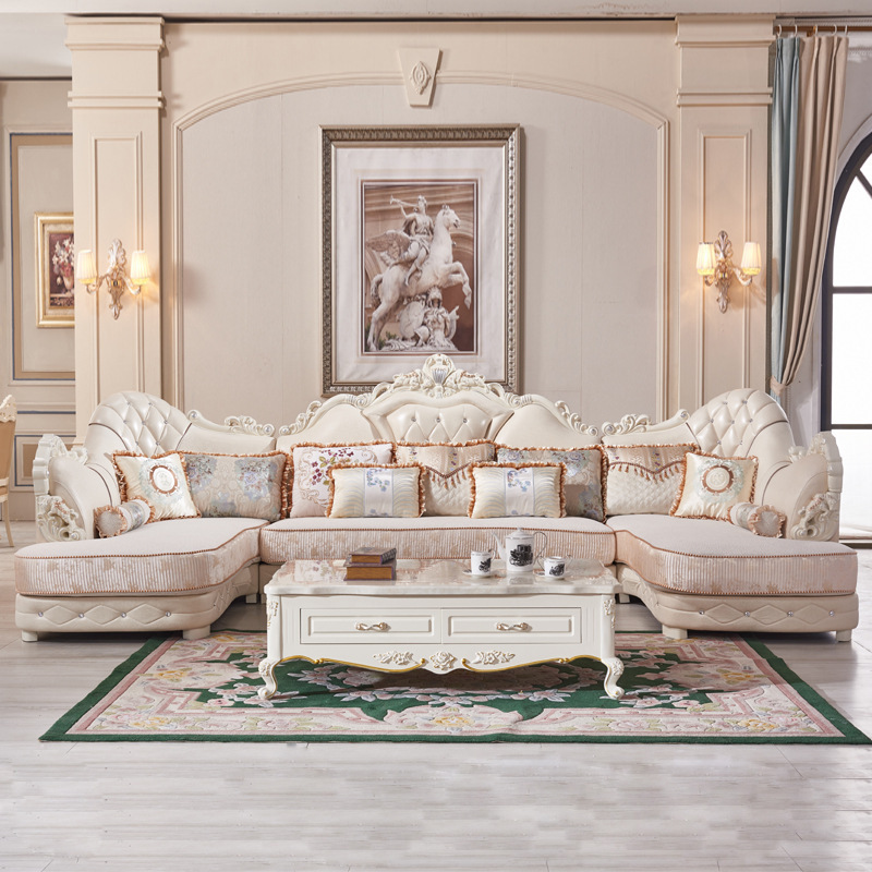 European Luxury Queen Anne Luxury Living Room Sofas Living room sofa