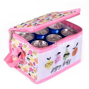 Custom Small 600D Polyester Cooler Bag Insulated Lunch Bag With Peva Liner