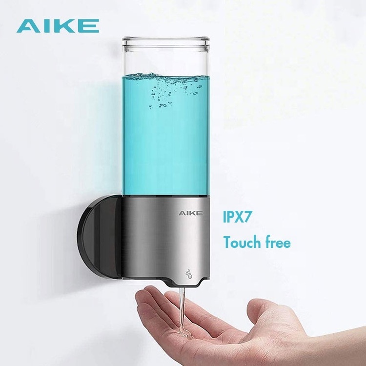 AK1212 IPX7 stainless steel 500ml automatic wall mounted dish soap dispenser for kitchen liquid soap