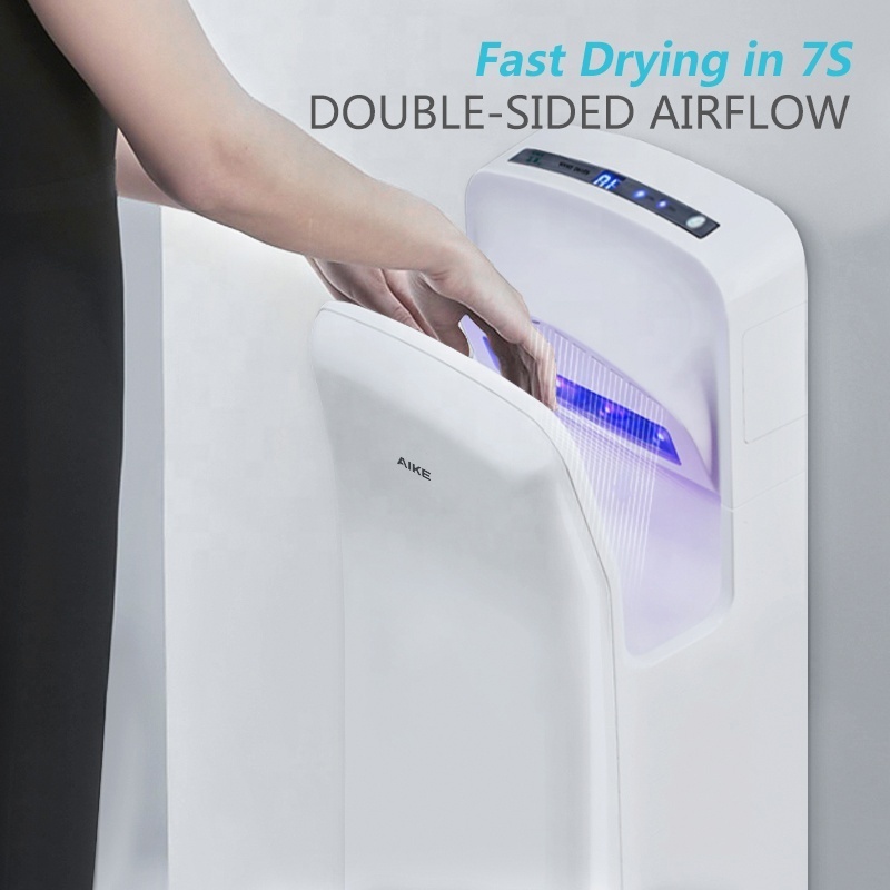 AIKE AK2005H Commercial Bathroom Jet Automatic No Battery Operated Hand Dryer with HEPA Filter