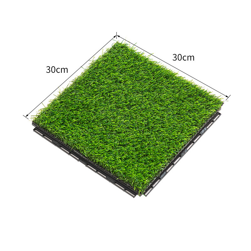 outdoor landscape Synthetic veranda deck tiles Artificial grass turf  for courtyard