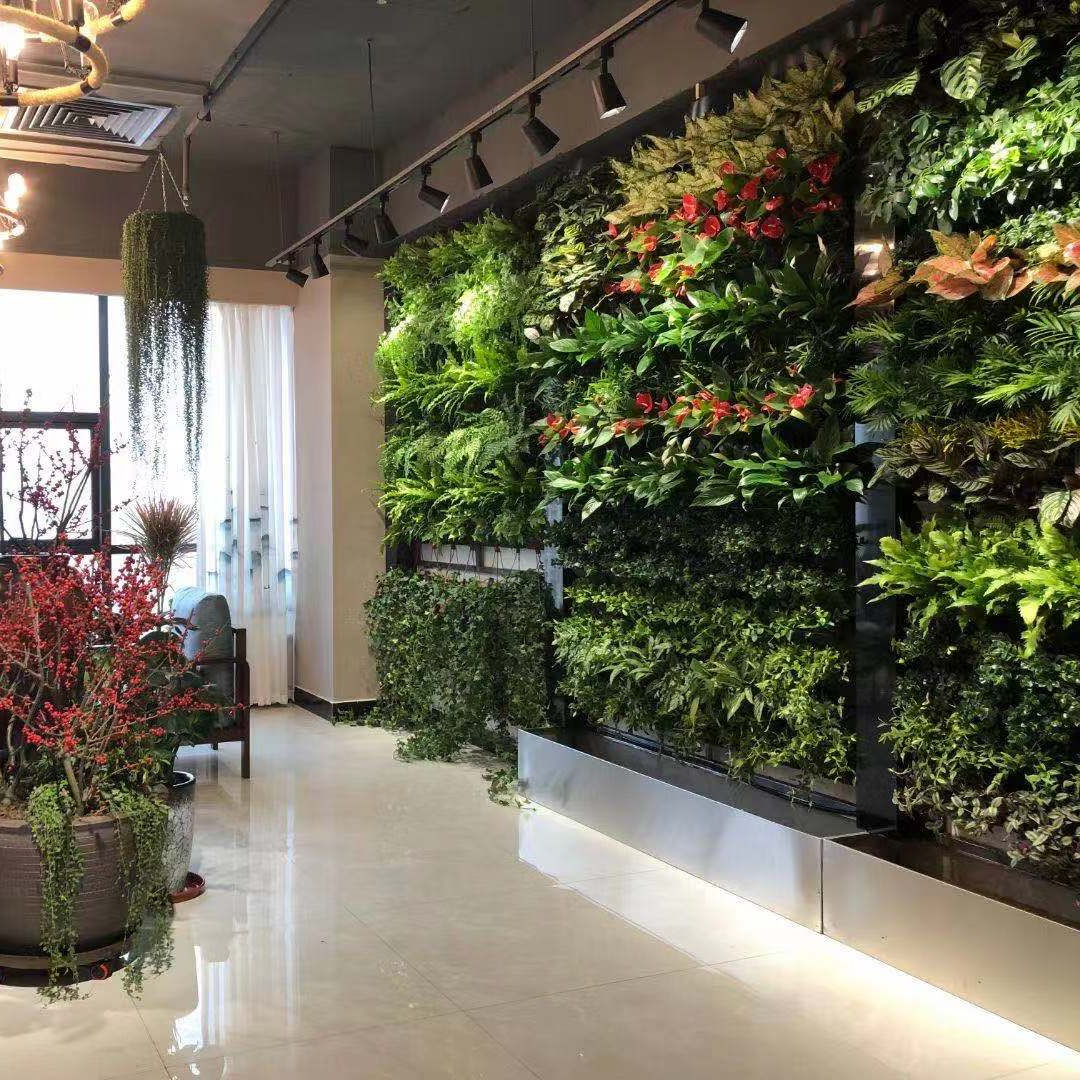 space-saving stack wallscape Artificial Planter system vertical garden pots large planter with automatic irrigation system