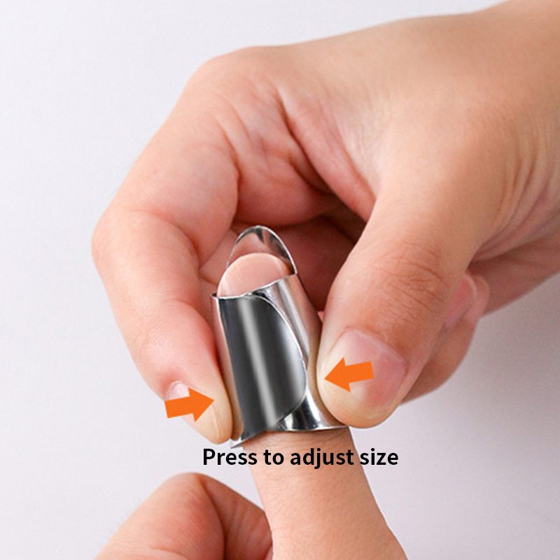 Kitchen Tool Finger Guard Stainless Steel Finger Protector Kitchen Finger Cut Tool