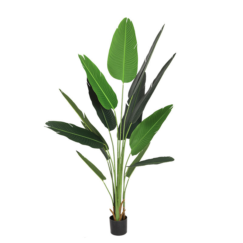 Faux Areca Palm Green Monstera Bonsai Plastic  Olive Plants  Artificial Plant tree