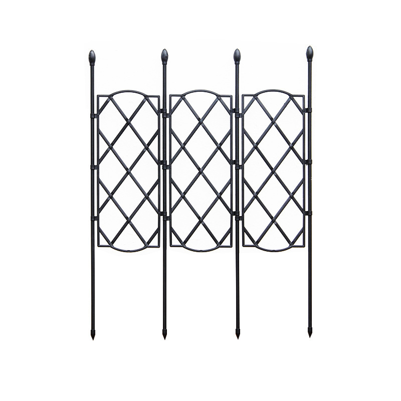 Vegetable and fruit climbing rack Metal Plastic Coated Expandable Garden Trellis fence Yard Garden Trellis Wholesale