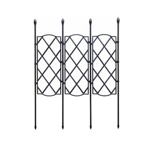 Vegetable and fruit climbing rack Metal Plastic Coated Expandable Garden Trellis fence Yard Garden Trellis Wholesale