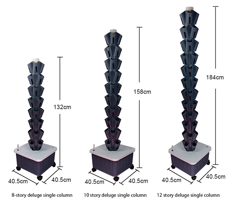 Commercial vertical hydroponic tower garden strawberry grow vertical hydroponic system for vegetable and fruits