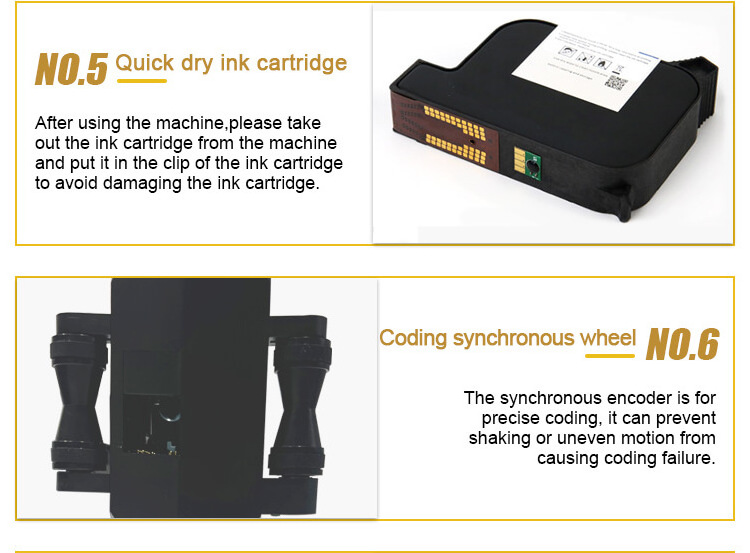 AIX New Mini Batch Code Portable Handheld Inkjet Printing Machine for Fast Dry Batch Coder Egg Date Expiry Number Date