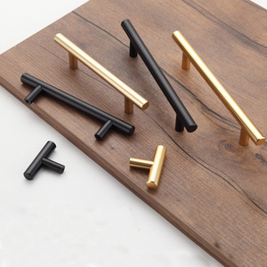 Furniture Hardware Wholesale Kitchen Cabinet Handles Cupboard Pulls Brushed Brass Cabinet Handle