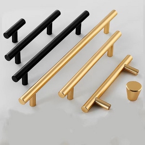 wholesale Price Handles For kitchen Cabinet Pull Furniture Modern Cupboard Knob Gold Handles Metal Kitchen Cabinet Handle