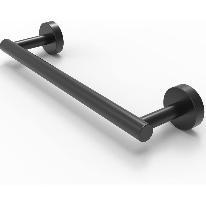 24 Inch Matte Black Towel Bar SUS 304 Bathroom Kitchen Towel Rack