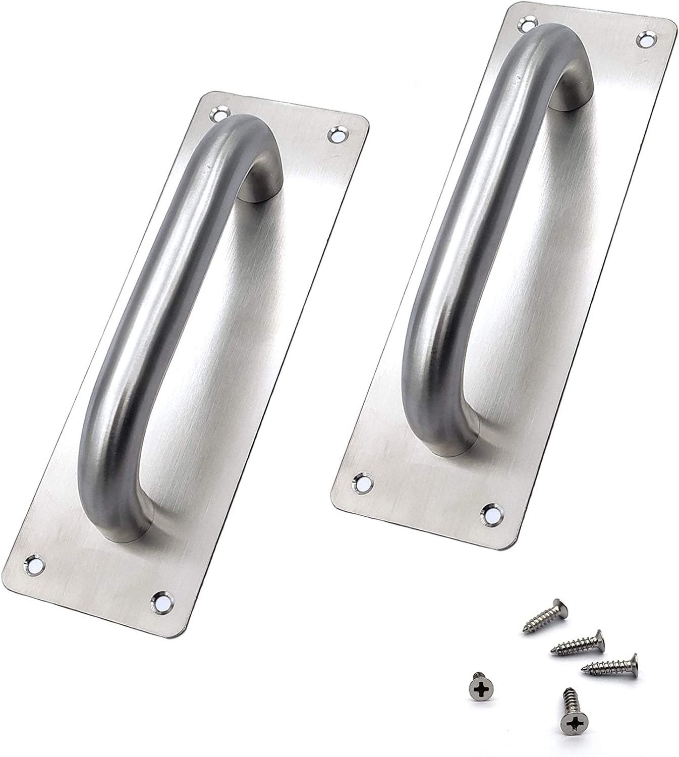 Pull Handle Push Pull Plate Stainless Steel Door Handle Pull Plate Commercial Furniture Hardware Handle