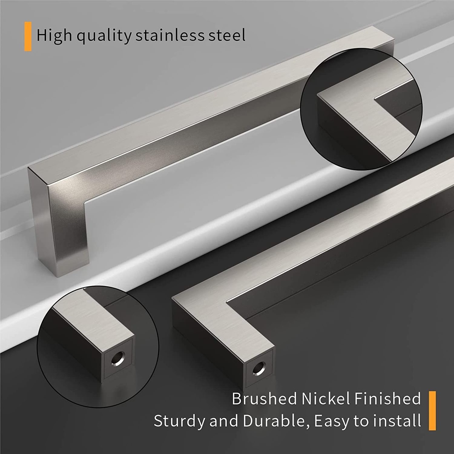 OEM Factory Furniture Hardware Modern Cabinet Handle Stainless Steel Kitchen Cabinet Handles Bar T Handle