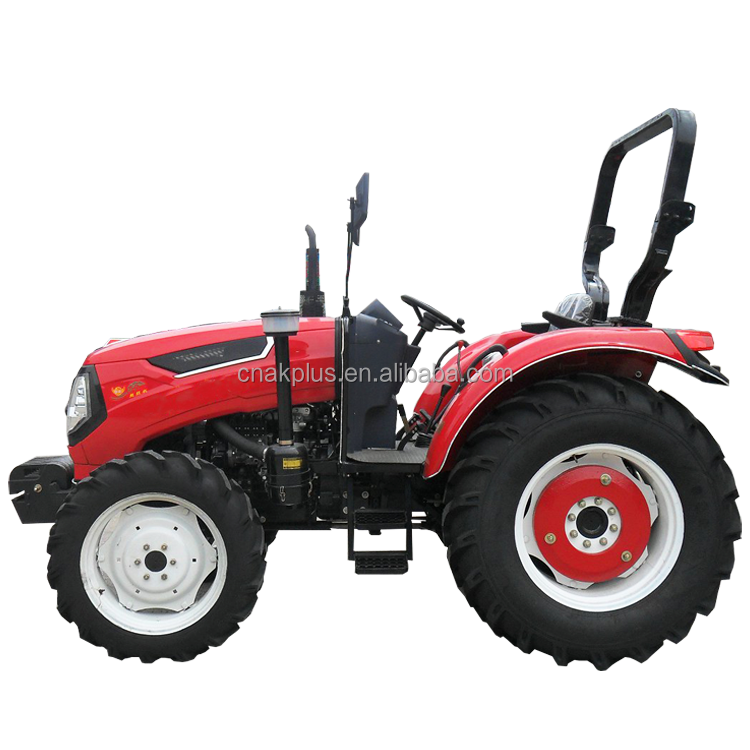 50HP agricultural use wheel type four wheel drive tractor with three point linkage and pto