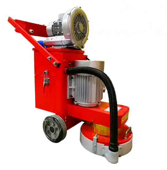 Large area concrete floor grinder with vacuum floor grinding