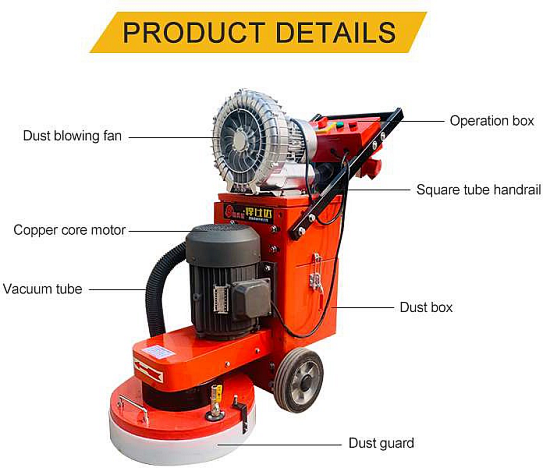 Concrete Grinding Polisher Epoxy Ground Grinding Floor Grinder Marble Floor Polishing Machines Epoxy Grinder