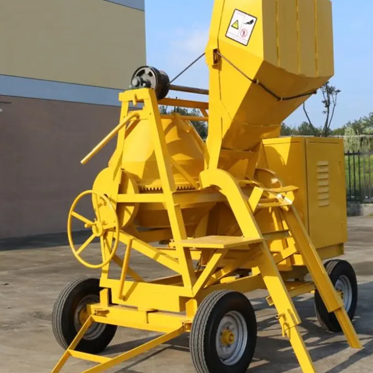 Mini Price 2 Bagger Hydraulic Pump Reversible Drum Pan Machine Self Propelled Diesel 600l Concrete Mixer For Premix