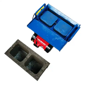 Manual hollow soil block brick moulding machine interlocking paving brick mold concrete brick mould making machinery